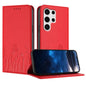 Tulips Butterfly Pattern Magnetic Vegan Leather Phone Case, For Samsung Galaxy S25 Edge 5G, For Samsung Galaxy S25 5G, For Samsung Galaxy S25+ 5G, For Samsung Galaxy S25 Ultra 5G