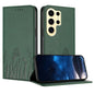 Tulips Butterfly Pattern Magnetic Vegan Leather Phone Case, For Samsung Galaxy S24 FE 5G, For Samsung Galaxy S24 Ultra 5G, For Samsung Galaxy S24+ 5G, For Samsung Galaxy S24 5G