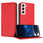 Tulips Butterfly Pattern Magnetic Vegan Leather Phone Case, For Samsung Galaxy S20 FE, For Samsung Galaxy S22 Ultra 5G, For Samsung Galaxy S22+ 5G, For Samsung Galaxy S22 5G