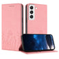 Tulips Butterfly Pattern Magnetic Vegan Leather Phone Case, For Samsung Galaxy S20 FE, For Samsung Galaxy S22 Ultra 5G, For Samsung Galaxy S22+ 5G, For Samsung Galaxy S22 5G