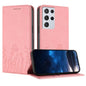Tulips Butterfly Pattern Magnetic Vegan Leather Phone Case, For Samsung Galaxy S21 FE 5G, For Samsung Galaxy S21 5G, For Samsung Galaxy S21+ 5G, For Samsung Galaxy S21 Ultra 5G