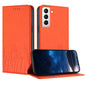 Tulips Butterfly Pattern Magnetic Vegan Leather Phone Case, For Samsung Galaxy S21 FE 5G, For Samsung Galaxy S21 5G, For Samsung Galaxy S21+ 5G, For Samsung Galaxy S21 Ultra 5G