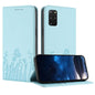 Tulips Butterfly Pattern Magnetic Vegan Leather Phone Case, For Samsung Galaxy S20+