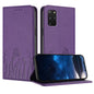 Tulips Butterfly Pattern Magnetic Vegan Leather Phone Case, For Samsung Galaxy S20+