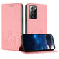 Tulips Butterfly Pattern Magnetic Vegan Leather Phone Case, For Samsung Galaxy Note20 Ultra, For Samsung Galaxy Note20, For Samsung Galaxy S20 Ultra, For Samsung Galaxy S20