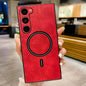 Lambskin Faux Leather Magnetic Phone Case, For Samsung Galaxy S24 FE 5G, For Samsung Galaxy S24 Ultra 5G, For Samsung Galaxy S24+ 5G, For Samsung Galaxy S24 5G, For Samsung Galaxy S23 FE 5G, For Samsung Galaxy S23 Ultra 5G, For Samsung Galaxy S23+ 5G  ...