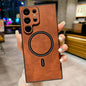 Lambskin Faux Leather Magnetic Phone Case, For Samsung Galaxy S26+ 5G, For Samsung Galaxy S26 Ultra 5G, For Samsung Galaxy S26 5G, For Samsung Galaxy S25 FE 5G, For Samsung Galaxy S25 Edge 5G, For Samsung Galaxy S25 5G, For Samsung Galaxy S25+ 5G      ...