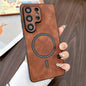 Lambskin Faux Leather Magnetic Phone Case, For Samsung Galaxy S26+ 5G, For Samsung Galaxy S26 Ultra 5G, For Samsung Galaxy S26 5G, For Samsung Galaxy S25 FE 5G, For Samsung Galaxy S25 Edge 5G, For Samsung Galaxy S25 5G, For Samsung Galaxy S25+ 5G      ...