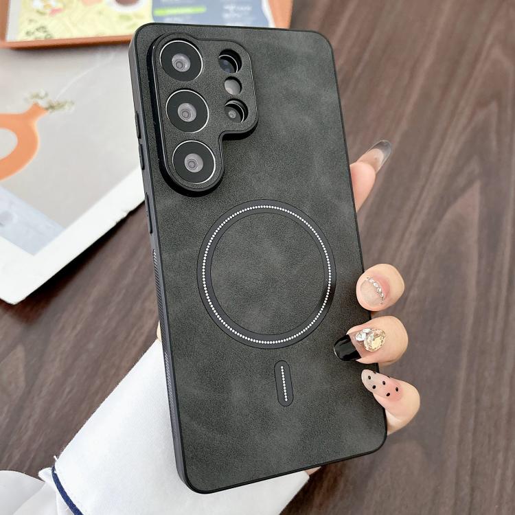 Lambskin Faux Leather Magnetic Phone Case, For Samsung Galaxy S26+ 5G, For Samsung Galaxy S26 Ultra 5G, For Samsung Galaxy S26 5G, For Samsung Galaxy S25 FE 5G, For Samsung Galaxy S25 Edge 5G, For Samsung Galaxy S25 5G, For Samsung Galaxy S25+ 5G      ...