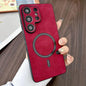 Lambskin Faux Leather Magnetic Phone Case, For Samsung Galaxy S26+ 5G, For Samsung Galaxy S26 Ultra 5G, For Samsung Galaxy S26 5G, For Samsung Galaxy S25 FE 5G, For Samsung Galaxy S25 Edge 5G, For Samsung Galaxy S25 5G, For Samsung Galaxy S25+ 5G      ...