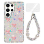 Sparkling IMD Colorful Bow Phone Case with Bracelet, For Samsung Galaxy S24 5G, For Samsung Galaxy S23 Ultra 5G