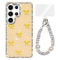 Sparkling IMD Colorful Bow Phone Case with Bracelet, For Samsung Galaxy S24 5G, For Samsung Galaxy S23 Ultra 5G