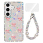 Sparkling IMD Colorful Bow Phone Case with Bracelet, For Samsung Galaxy S24 5G, For Samsung Galaxy S23 Ultra 5G