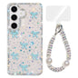 Sparkling IMD Colorful Bow Phone Case with Bracelet, For Samsung Galaxy S24 5G, For Samsung Galaxy S23 Ultra 5G