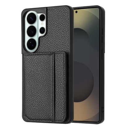 Litchi Pattern Magnetic Card Bag Holder Phone Case, For Samsung Galaxy S26+ 5G, For Samsung Galaxy S26 Ultra 5G, For Samsung Galaxy S26 5G, For Samsung Galaxy S25 FE 5G, For Samsung Galaxy S25 5G, For Samsung Galaxy S25+ 5G                             ...