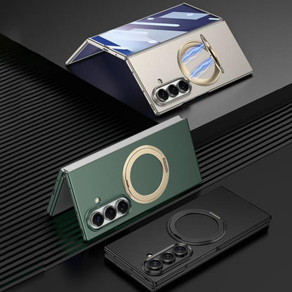 GKK Integrated Full Cover Frame Ultra-thin Magnetic Phone Case with Rotating Holder, For Samsung Galaxy Z TriFold