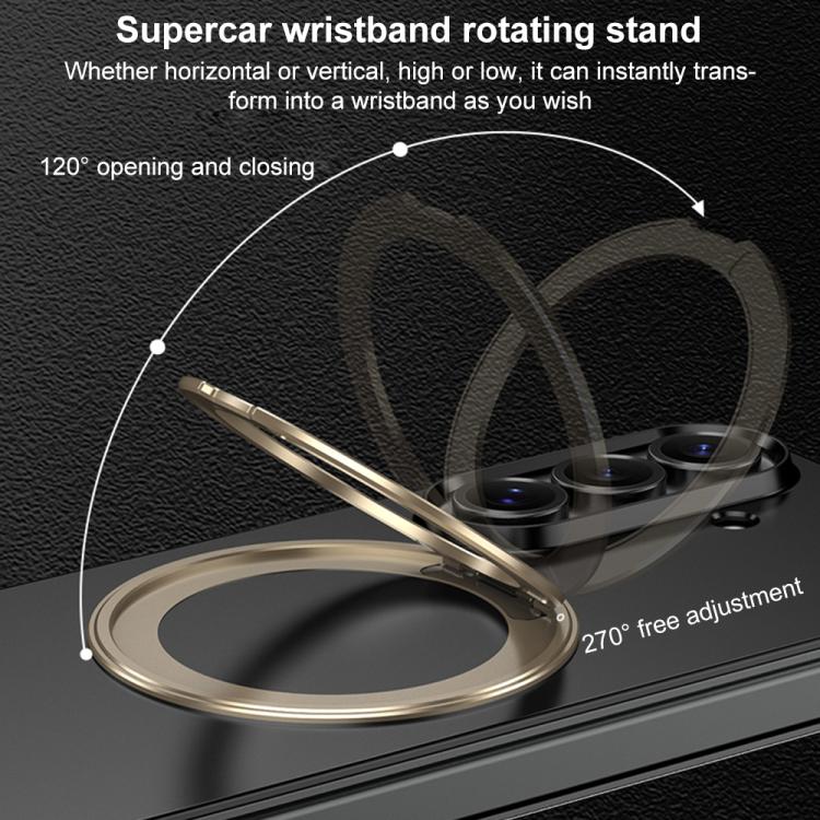 GKK Integrated Full Cover Frame Ultra-thin Magnetic Phone Case with Rotating Holder, For Samsung Galaxy Z TriFold