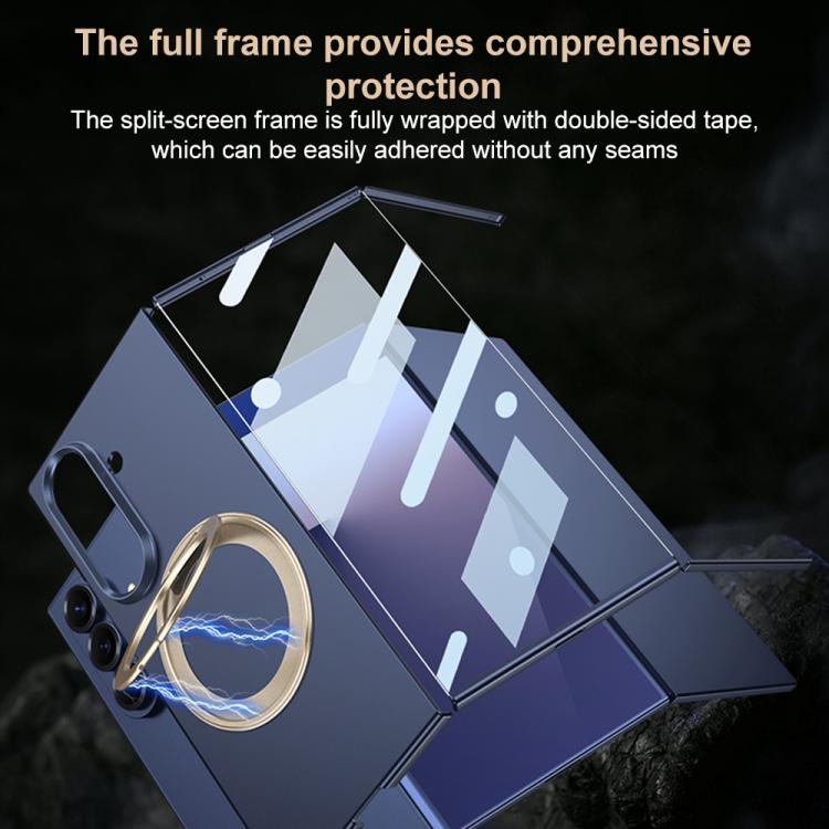 GKK Integrated Full Cover Frame Ultra-thin Magnetic Phone Case with Rotating Holder, For Samsung Galaxy Z TriFold