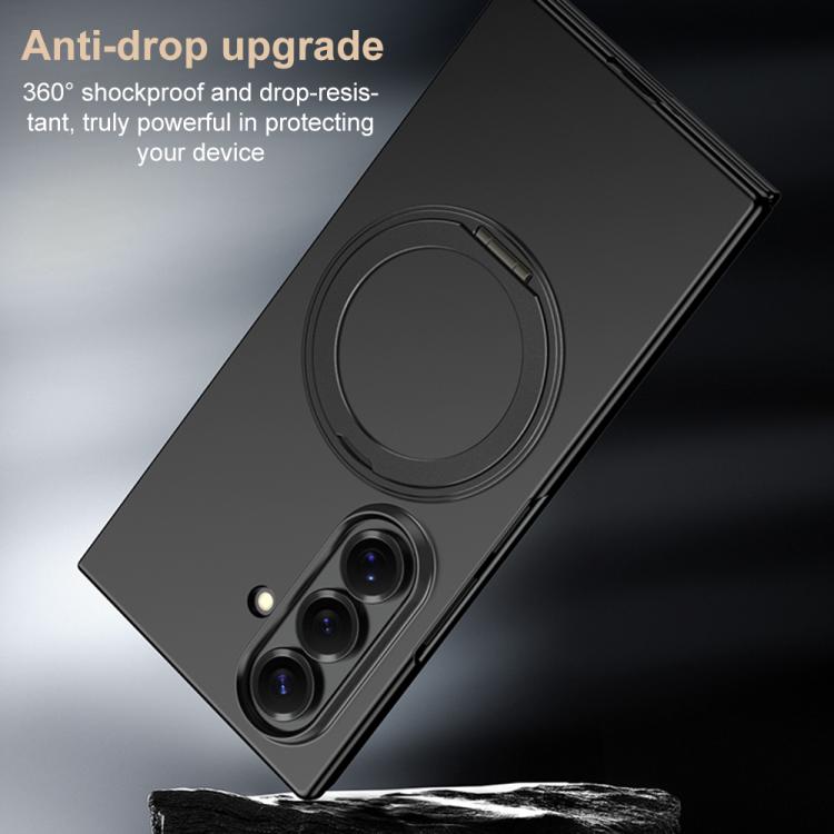 GKK Integrated Full Cover Frame Ultra-thin Magnetic Phone Case with Rotating Holder, For Samsung Galaxy Z TriFold