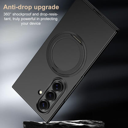 GKK Integrated Full Cover Frame Ultra-thin Magnetic Phone Case with Rotating Holder, For Samsung Galaxy Z TriFold
