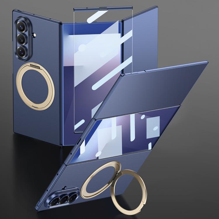 GKK Integrated Full Cover Frame Ultra-thin Magnetic Phone Case with Rotating Holder, For Samsung Galaxy Z TriFold