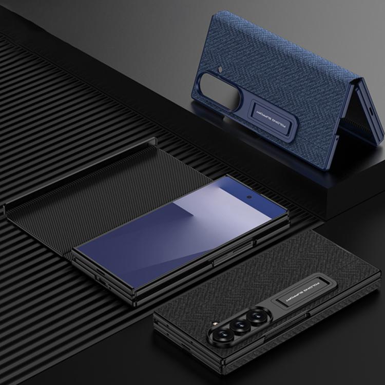 GKK Full Coverage Magnetic Flip Phone Case with All Purpose Holder, For Samsung Galaxy Z TriFold