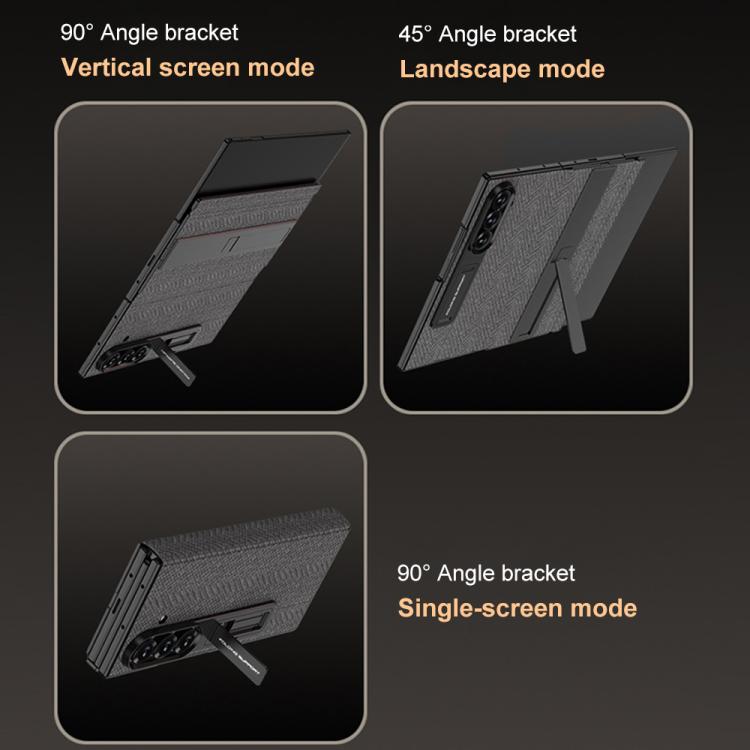 GKK Full Coverage Magnetic Flip Phone Case with All Purpose Holder, For Samsung Galaxy Z TriFold