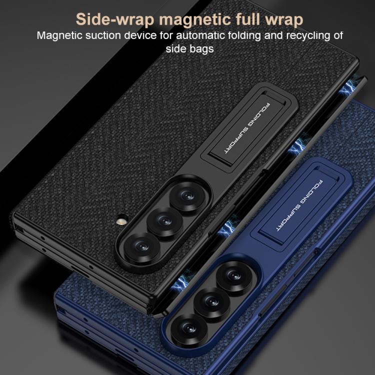 GKK Full Coverage Magnetic Flip Phone Case with All Purpose Holder, For Samsung Galaxy Z TriFold