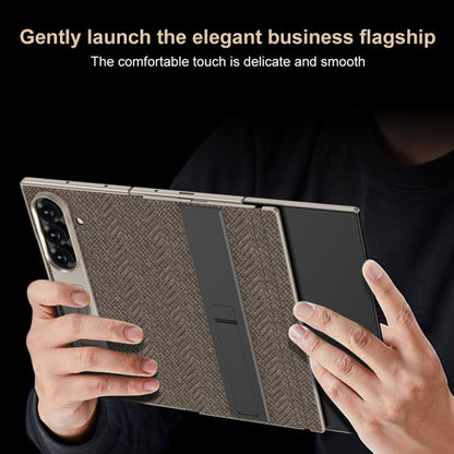 GKK Full Coverage Magnetic Flip Phone Case with All Purpose Holder, For Samsung Galaxy Z TriFold