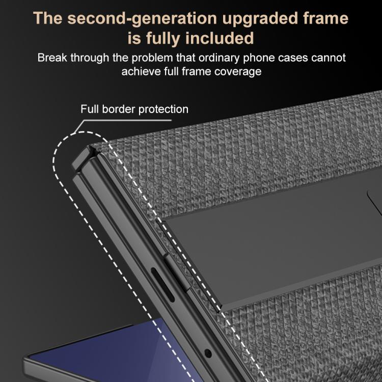 GKK Full Coverage Magnetic Flip Phone Case with All Purpose Holder, For Samsung Galaxy Z TriFold