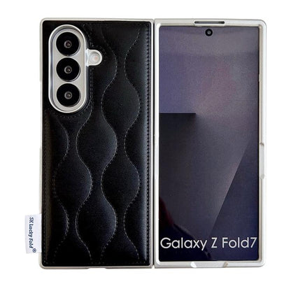 Puffer Jacket Texture Phone Case, For Samsung Galaxy Z Flip6/7 FE, For Samsung Galaxy Z Fold7 5G, For Samsung Galaxy Z Flip7 5G, For Samsung Galaxy Z Flip5