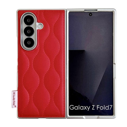 Puffer Jacket Texture Phone Case, For Samsung Galaxy Z Flip6/7 FE, For Samsung Galaxy Z Fold7 5G, For Samsung Galaxy Z Flip7 5G, For Samsung Galaxy Z Flip5