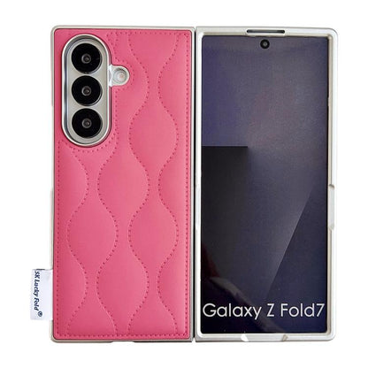 Puffer Jacket Texture Phone Case, For Samsung Galaxy Z Flip6/7 FE, For Samsung Galaxy Z Fold7 5G, For Samsung Galaxy Z Flip7 5G, For Samsung Galaxy Z Flip5