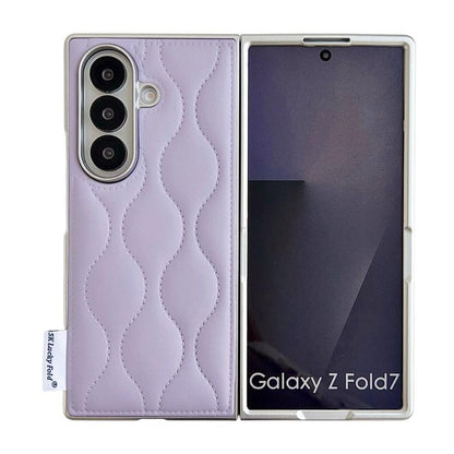 Puffer Jacket Texture Phone Case, For Samsung Galaxy Z Flip6/7 FE, For Samsung Galaxy Z Fold7 5G, For Samsung Galaxy Z Flip7 5G, For Samsung Galaxy Z Flip5