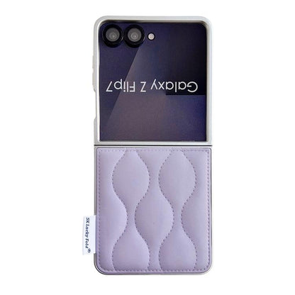 Puffer Jacket Texture Phone Case, For Samsung Galaxy Z Flip6/7 FE, For Samsung Galaxy Z Fold7 5G, For Samsung Galaxy Z Flip7 5G, For Samsung Galaxy Z Flip5