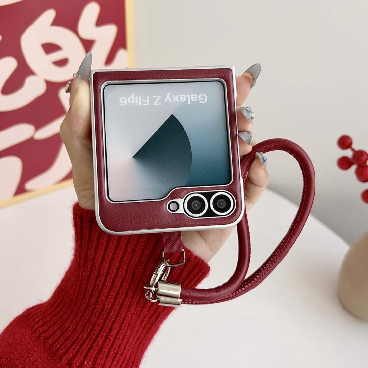 Puffer Jacket Bow Phone Case with  Wrist Strap, For Samsung Galaxy Z Flip6/7 FE, For Samsung Galaxy Z Fold7 5G, For Samsung Galaxy Z Flip7 5G, For Samsung Galaxy Z Flip5