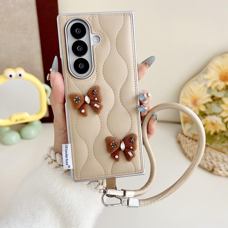 Puffer Jacket Chic Phone Case with Wrist Strap, For Samsung Galaxy Z Flip6/7 FE, For Samsung Galaxy Z Fold7 5G, For Samsung Galaxy Z Flip7 5G, For Samsung Galaxy Z Flip5