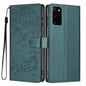 Tree Cat Embossed Flip Vegan Leather Phone Case, For Samsung Galaxy Note20, For Samsung Galaxy Note20 Ultra, For Samsung Galaxy S20 Ultra, For Samsung Galaxy S20, For Samsung Galaxy S20+