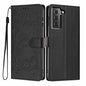 Tree Cat Embossed Flip Vegan Leather Phone Case, For Samsung Galaxy S22+ 5G, For Samsung Galaxy S22 5G, For Samsung Galaxy S21 FE 5G, For Samsung Galaxy S21 5G, For Samsung Galaxy S21+ 5G, For Samsung Galaxy S21 Ultra 5G