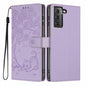 Tree Cat Embossed Flip Vegan Leather Phone Case, For Samsung Galaxy S22+ 5G, For Samsung Galaxy S22 5G, For Samsung Galaxy S21 FE 5G, For Samsung Galaxy S21 5G, For Samsung Galaxy S21+ 5G, For Samsung Galaxy S21 Ultra 5G