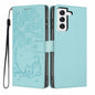Tree Cat Embossed Flip Vegan Leather Phone Case, For Samsung Galaxy S22+ 5G, For Samsung Galaxy S22 5G, For Samsung Galaxy S21 FE 5G, For Samsung Galaxy S21 5G, For Samsung Galaxy S21+ 5G, For Samsung Galaxy S21 Ultra 5G
