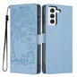 Tree Cat Embossed Flip Vegan Leather Phone Case, For Samsung Galaxy S22+ 5G, For Samsung Galaxy S22 5G, For Samsung Galaxy S21 FE 5G, For Samsung Galaxy S21 5G, For Samsung Galaxy S21+ 5G, For Samsung Galaxy S21 Ultra 5G
