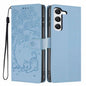 Tree Cat Embossed Flip Vegan Leather Phone Case, For Samsung Galaxy S23 FE 5G, For Samsung Galaxy S23 Ultra 5G, For Samsung Galaxy S23+ 5G, For Samsung Galaxy S23 5G, For Samsung Galaxy S20 FE, For Samsung Galaxy S22 Ultra 5G