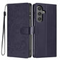 Tree Cat Embossed Flip Vegan Leather Phone Case, For Samsung Galaxy S25+ 5G, For Samsung Galaxy S25 Ultra 5G, For Samsung Galaxy S24 FE 5G, For Samsung Galaxy S24 Ultra 5G, For Samsung Galaxy S24+ 5G, For Samsung Galaxy S24 5G