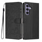 Tree Cat Embossed Flip Vegan Leather Phone Case, For Samsung Galaxy S25+ 5G, For Samsung Galaxy S25 Ultra 5G, For Samsung Galaxy S24 FE 5G, For Samsung Galaxy S24 Ultra 5G, For Samsung Galaxy S24+ 5G, For Samsung Galaxy S24 5G