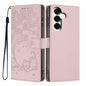 Tree Cat Embossed Flip Vegan Leather Phone Case, For Samsung Galaxy S25+ 5G, For Samsung Galaxy S25 Ultra 5G, For Samsung Galaxy S24 FE 5G, For Samsung Galaxy S24 Ultra 5G, For Samsung Galaxy S24+ 5G, For Samsung Galaxy S24 5G