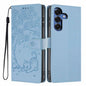 Tree Cat Embossed Flip Vegan Leather Phone Case, For Samsung Galaxy S26+ 5G, For Samsung Galaxy S26 Ultra 5G, For Samsung Galaxy S26 5G, For Samsung Galaxy S25 FE 5G, For Samsung Galaxy S25 Edge 5G, For Samsung Galaxy S25 5G
