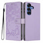 Tree Cat Embossed Flip Vegan Leather Phone Case, For Samsung Galaxy S26+ 5G, For Samsung Galaxy S26 Ultra 5G, For Samsung Galaxy S26 5G, For Samsung Galaxy S25 FE 5G, For Samsung Galaxy S25 Edge 5G, For Samsung Galaxy S25 5G