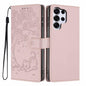 Tree Cat Embossed Flip Vegan Leather Phone Case, For Samsung Galaxy S26+ 5G, For Samsung Galaxy S26 Ultra 5G, For Samsung Galaxy S26 5G, For Samsung Galaxy S25 FE 5G, For Samsung Galaxy S25 Edge 5G, For Samsung Galaxy S25 5G