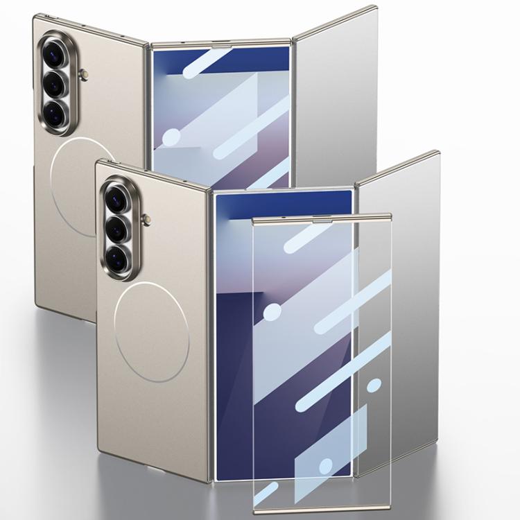 GKK Integrated Full Cover Frame Ultra-thin Magnetic Nickel Ring Phone Case, For Samsung Galaxy Z TriFold